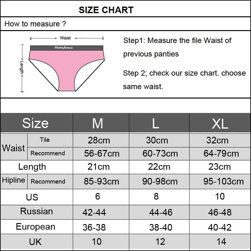 Our Moonflame 5 pcs/ lot Women cotton cheeky/ hipster Underwear Sexy Lace Woman Panties