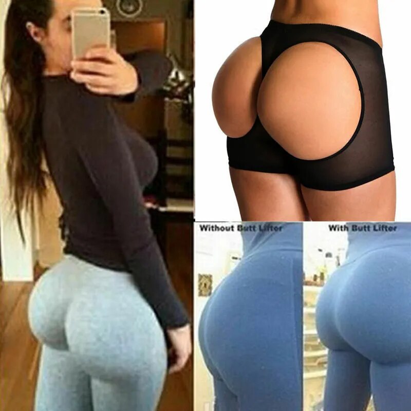 Women Butt Lifter Shaper Tummy Control Panties Buttocks Open Instant Bodyshorts