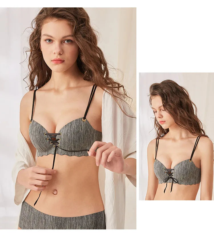 Our rare wood bra Super Push Up Sexy seamless women's underwear Wire Free Female bralette beauty back lingerie Ladies