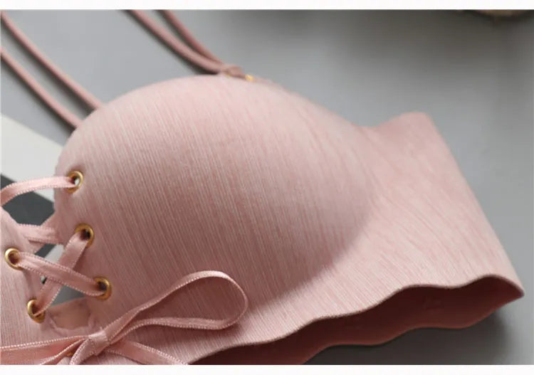 Our rare wood bra Super Push Up Sexy seamless women's underwear Wire Free Female bralette beauty back lingerie Ladies