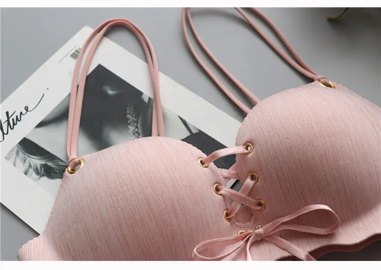 Our rare wood bra Super Push Up Sexy seamless women's underwear Wire Free Female bralette beauty back lingerie Ladies