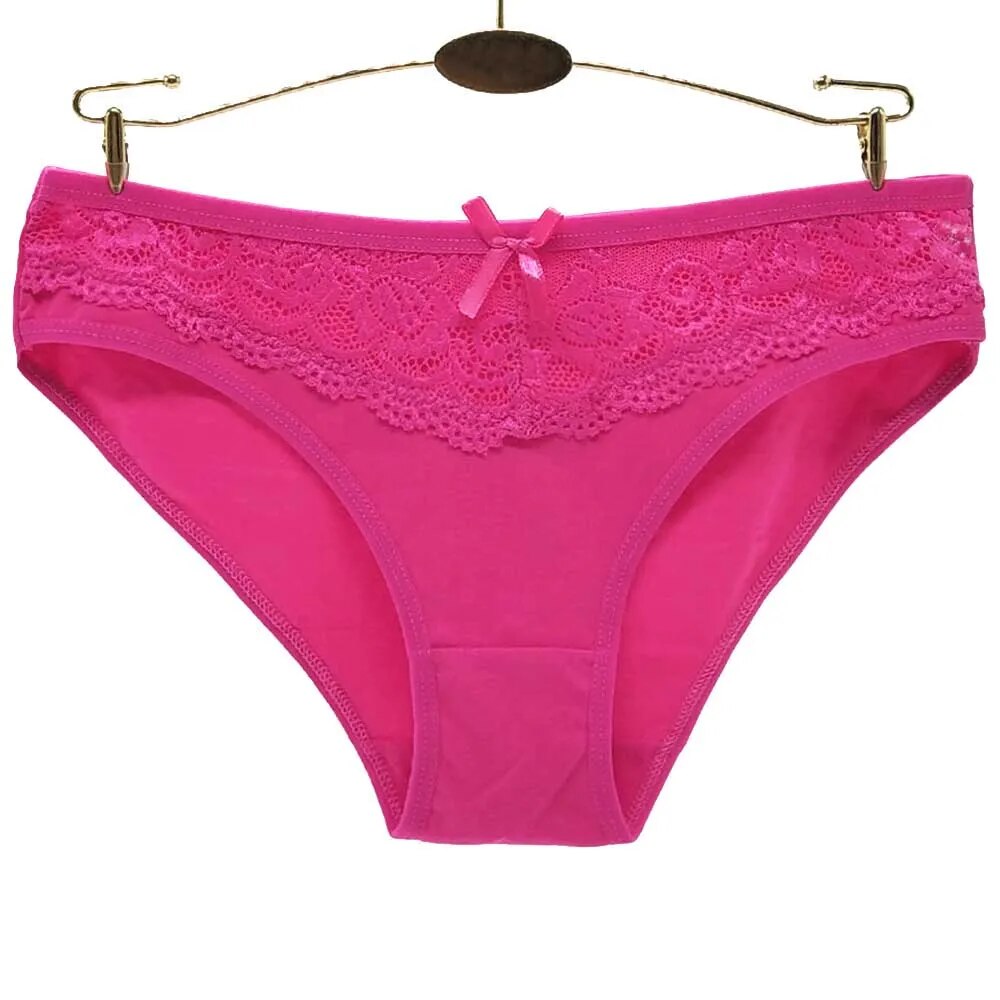 Our Moonflame 5 pcs/ lot Women cotton cheeky/ hipster Underwear Sexy Lace Woman Panties