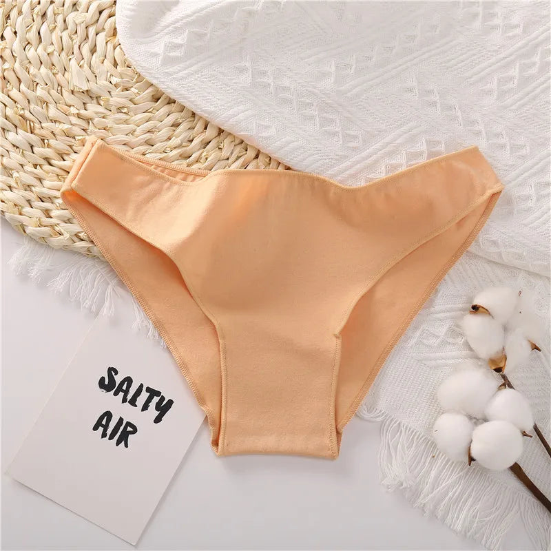 Our 4PCS/Set Women's Cotton Briefs Sexy Low Waist Female Underpants Elasticity Comfortable Underwear Panties Lingerie M-XXL