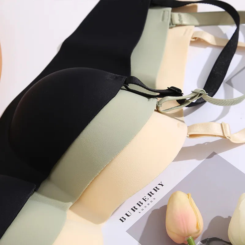 Our Seamless Push Up Bra Women Brassiere Sexy Underwear Bralette Female Lingerie Intimates Bras Macaroon Solid Color