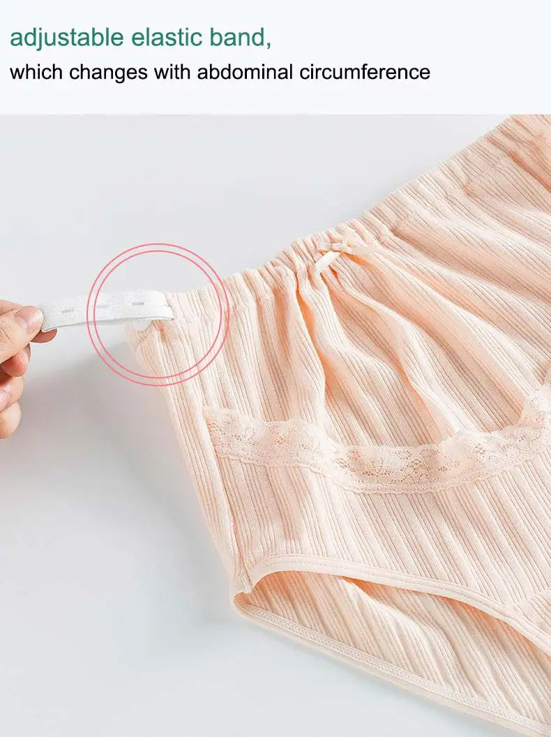 Our very comfortable 3pc/lot Maternity Underwear High elastic Breathable Cotton High-waist Panties Spring Summer Pregnant Panties Soft Abdomen Care