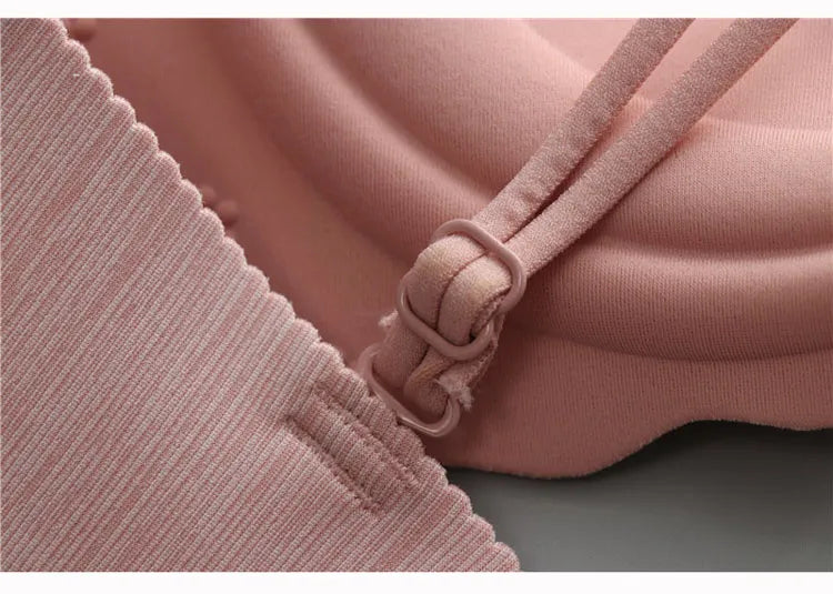 Our rare wood bra Super Push Up Sexy seamless women's underwear Wire Free Female bralette beauty back lingerie Ladies