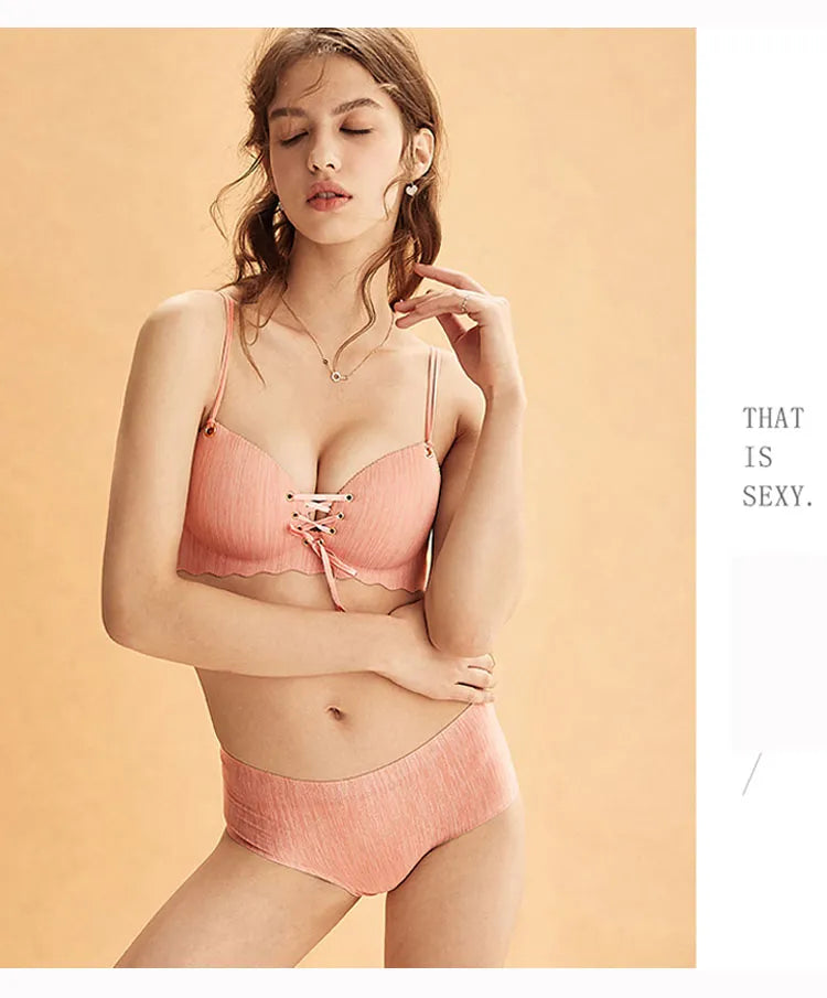 Our rare wood bra Super Push Up Sexy seamless women's underwear Wire Free Female bralette beauty back lingerie Ladies