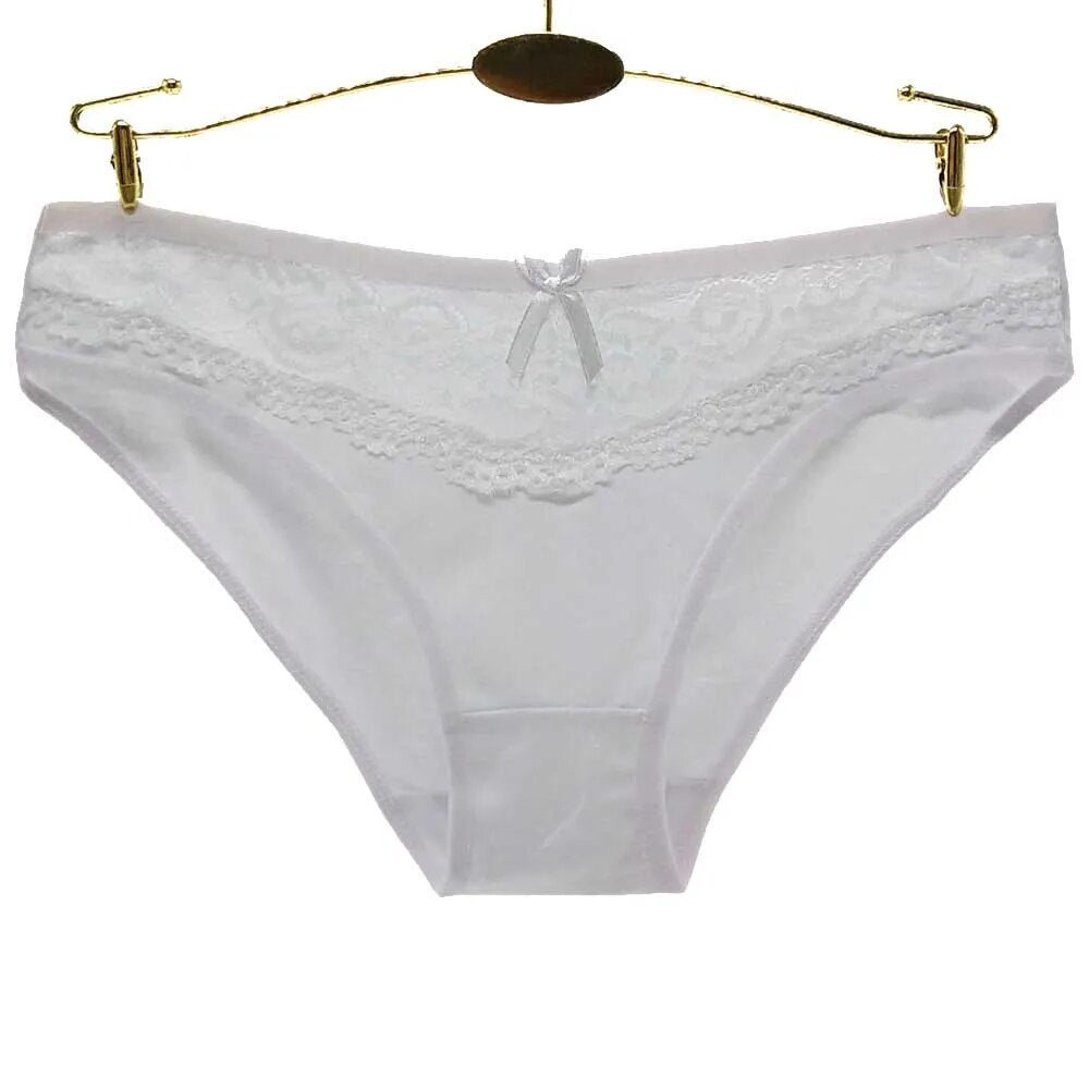 Our Moonflame 5 pcs/ lot Women cotton cheeky/ hipster Underwear Sexy Lace Woman Panties