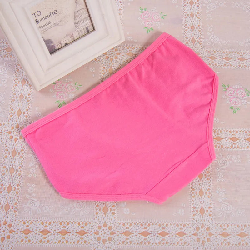 Zendila 100% Cotton 7 pieces Panties for Women Underwear Plus Size Brief Girls Sexy Lingerie Solid Color Panties Female Seamless Ladies 7Pcs