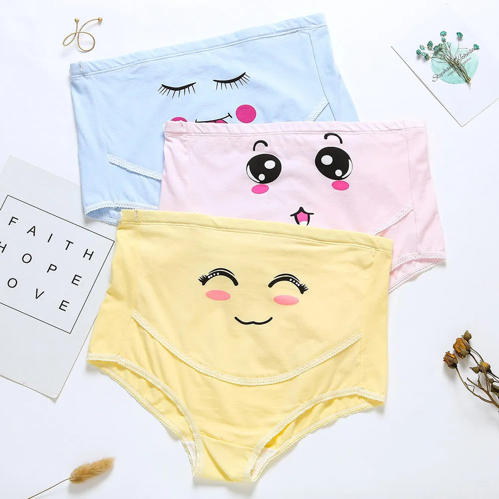 Our 1Pcs Maternity Underwear Cotton Panty Clothes For Pregnant Women Pregnancy Brief High Waist Maternity Panties Intimates Cute
