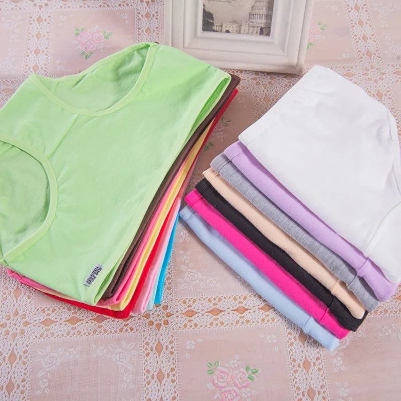 Zendila 100% Cotton 7 pieces Panties for Women Underwear Plus Size Brief Girls Sexy Lingerie Solid Color Panties Female Seamless Ladies 7Pcs