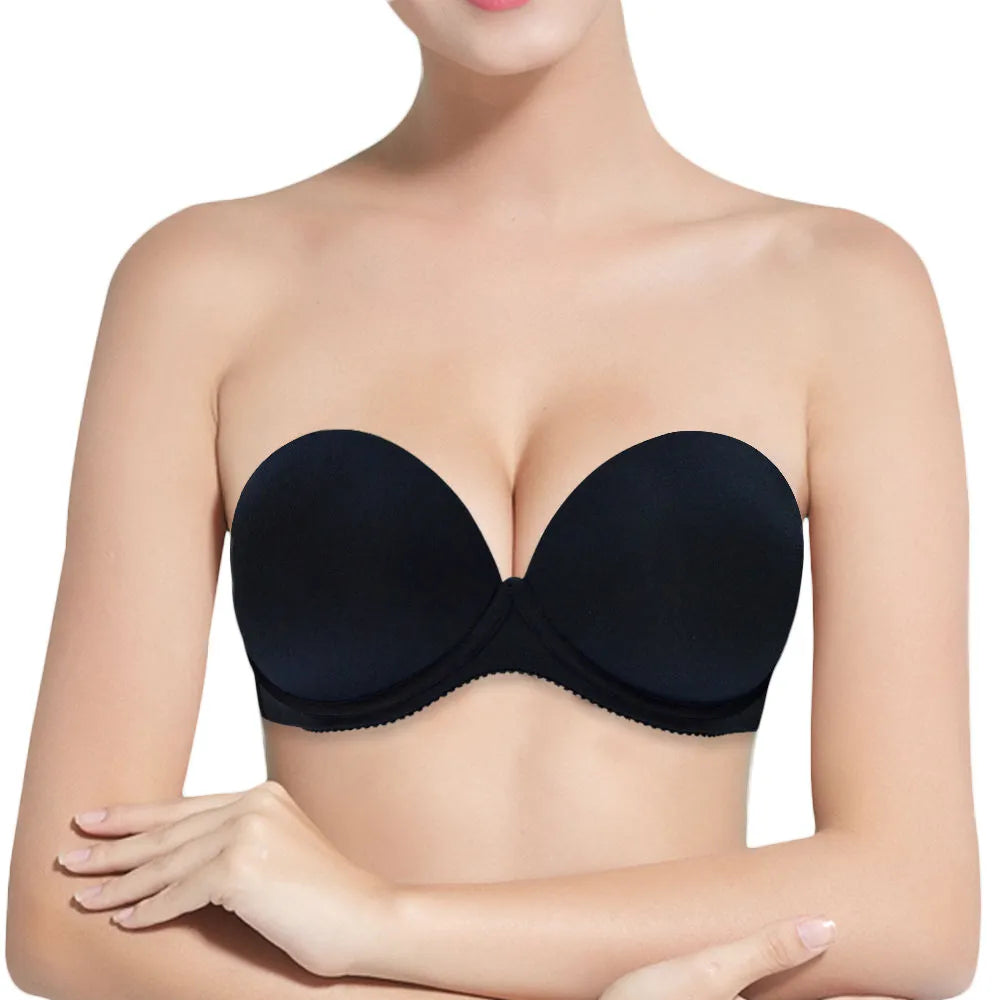 Our Sexy Wedding Multiway Underwear Add 2 Cup Supper Padded Push Up Bra Strapless Bras Underwear Size