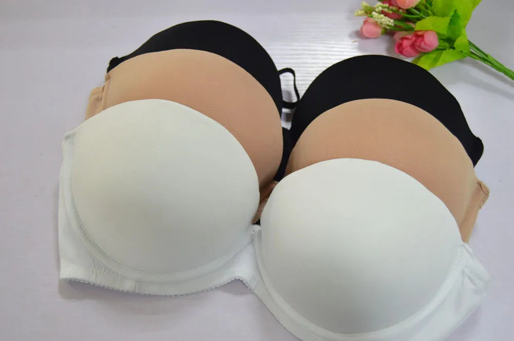 Our Sexy Wedding Multiway Underwear Add 2 Cup Supper Padded Push Up Bra Strapless Bras Underwear Size