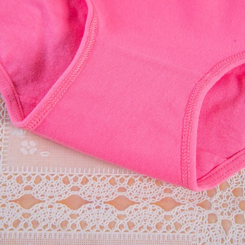 Zendila 100% Cotton 7 pieces Panties for Women Underwear Plus Size Brief Girls Sexy Lingerie Solid Color Panties Female Seamless Ladies 7Pcs
