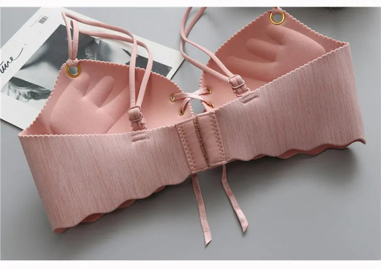 Our rare wood bra Super Push Up Sexy seamless women's underwear Wire Free Female bralette beauty back lingerie Ladies