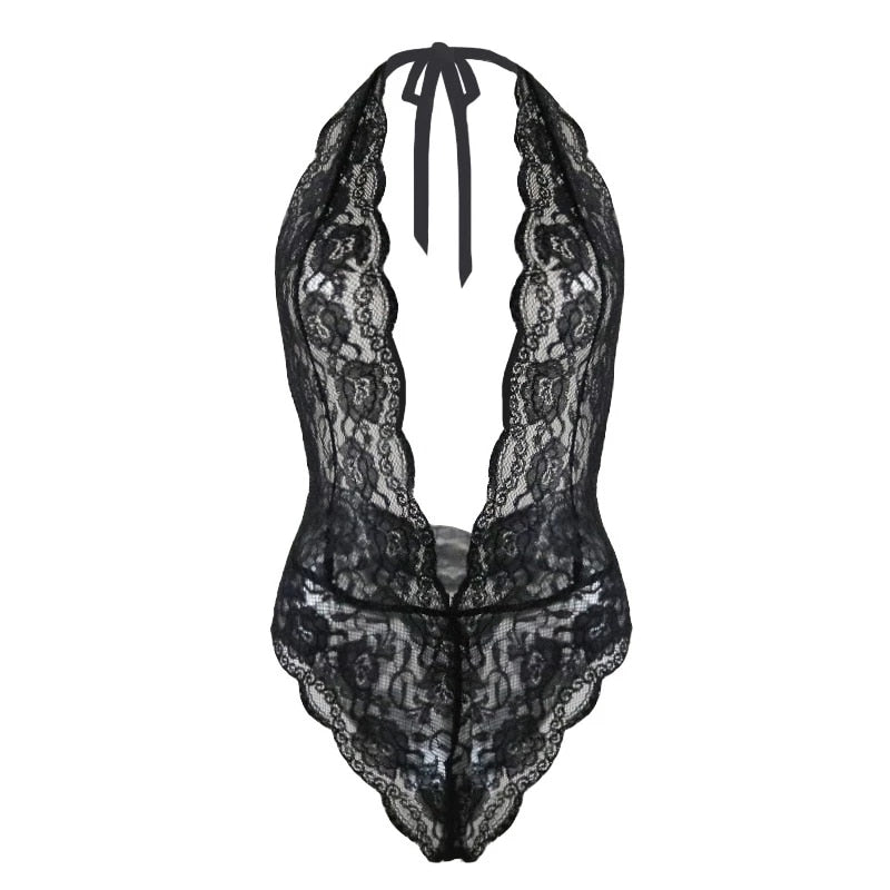 Woman Sexy Lace Lingerie Women Open Crotch Underwear Sexy Costumes Teddies bodysuits set of one hot night dresses