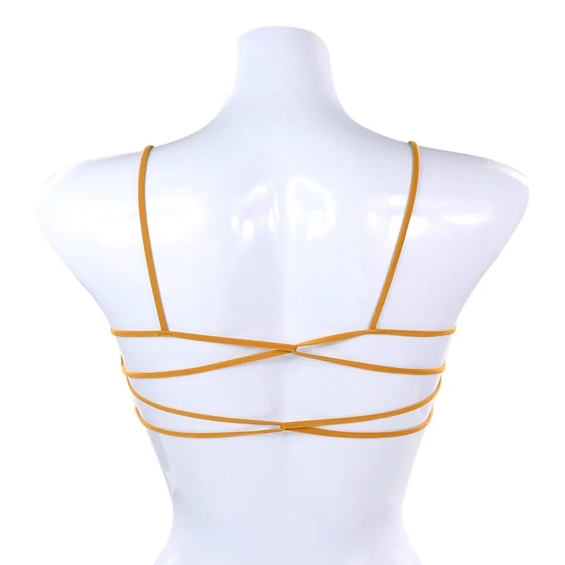 Our perfect Cross Back Sports Bra Women, Sexy Beauty Back Fitness Yoga Bra, Breathable Thin Shoulder Strap Running Sports Bra