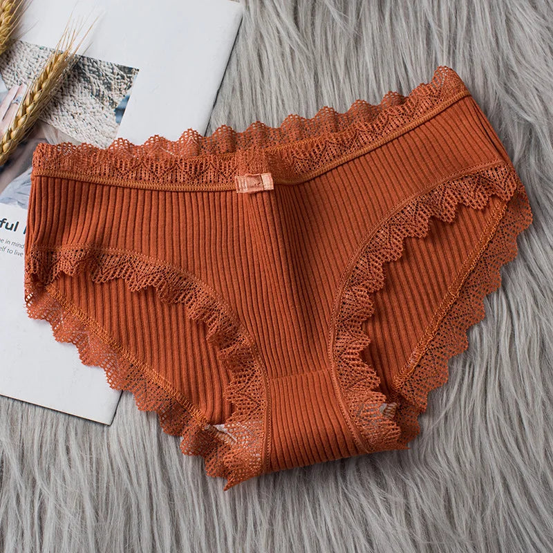 Our 3PCS/lot Cotton Panties Women Comfortable Underwear Sexy Middle-Waisted Underpants Female Lingerie Big Size Ladies Briefs