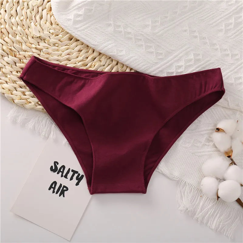 Our 4PCS/Set Women's Cotton Briefs Sexy Low Waist Female Underpants Elasticity Comfortable Underwear Panties Lingerie M-XXL