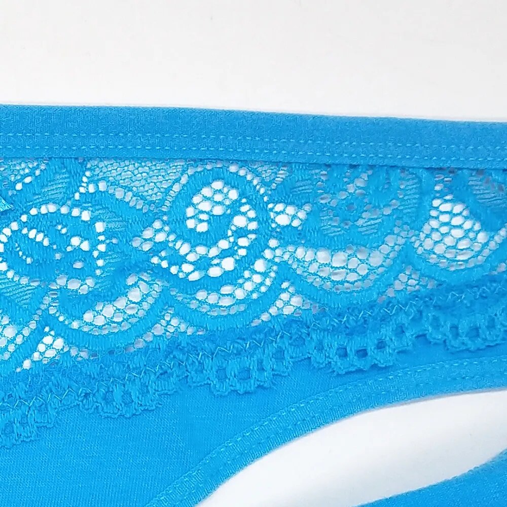 Our Moonflame 5 pcs/ lot Women cotton cheeky/ hipster Underwear Sexy Lace Woman Panties