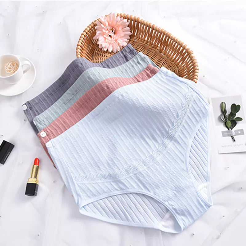 Our Cotton Maternity Panties High Waist Adjustable Seamless Belly Pregnancy Underwear Clothes for Pregnant Women Briefs Plus Size