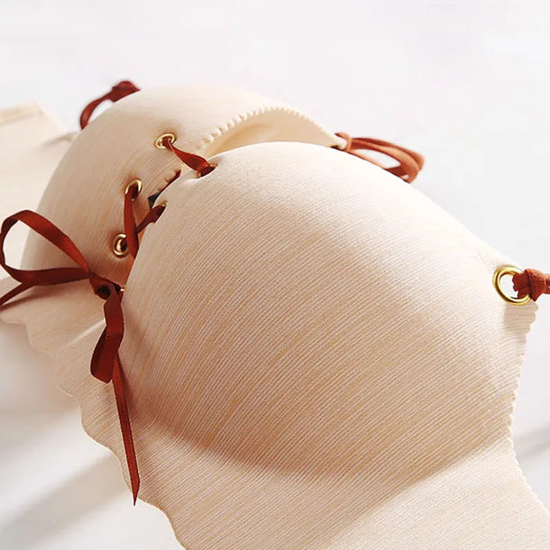 Our rare wood bra Super Push Up Sexy seamless women's underwear Wire Free Female bralette beauty back lingerie Ladies
