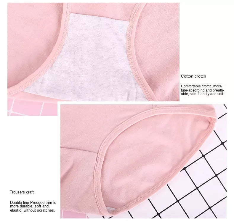 Our95% cotton Plus size Women Extra Large Super Plus Size Underwear Pants High Waist Cotton Breathable Triangle Shorts Lingerie