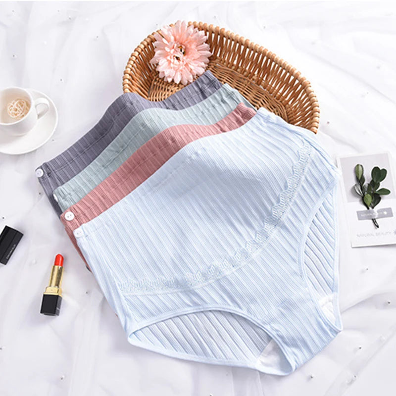 Our Cotton Maternity Panties High Waist Adjustable Seamless Belly Pregnancy Underwear Clothes for Pregnant Women Briefs Plus Size