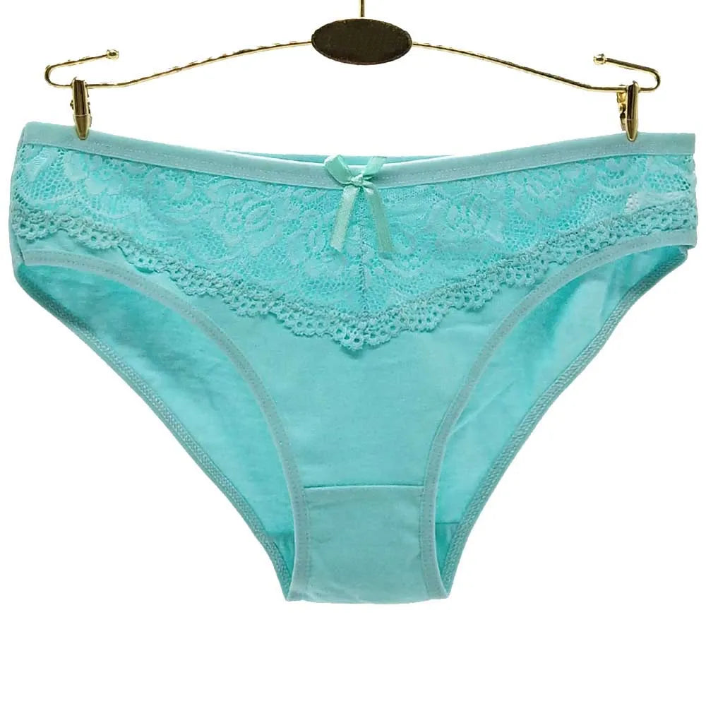 Our Moonflame 5 pcs/ lot Women cotton cheeky/ hipster Underwear Sexy Lace Woman Panties