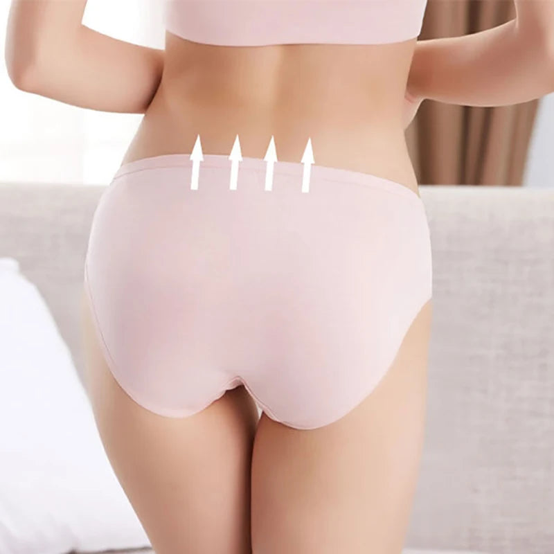 Our 4 Pieces Per Set Women Cotton Low Waist Front CROSS-CRISS Pregnancy Panties Under Bump Maternity Underpants Postpartum Briefs