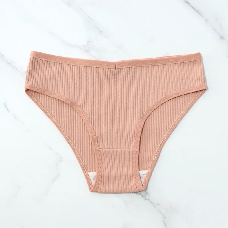 Best warmsteps 10Pcs/Set 100% cotton Underwear Women's Panties Briefs Solid Striped Underpants plus size