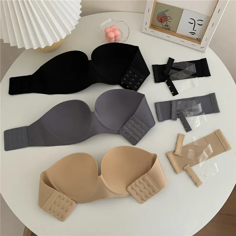 Our Sexy Backless Invisible push up Bra Women Strapless Seamless Bralette Bra Underwear Lingerie for Female Wireless Brassiere