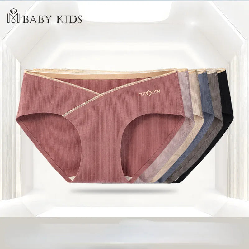 Our Jacquard Cotton Low Waist Belly Maternity Panties Plus Size Seamless Underwear For Pregnant Women Ladies Pregnancy Briefs