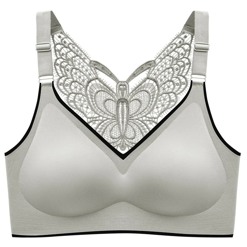 Our Plus Size Bras For Women 3XL 4XL 5XL Large Size Bralette Seamless Women Bra Beauty Back Butterfly Push Up Bra Wireless Underwear