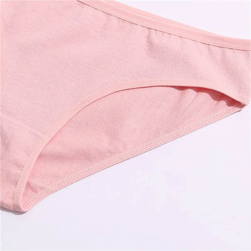 Our all of me 100%Cotton 3Pieces Panties Jacquard Design Pattern Women Panties Underwear Sexy Female Lingerie Briefs Solid Color for Woman