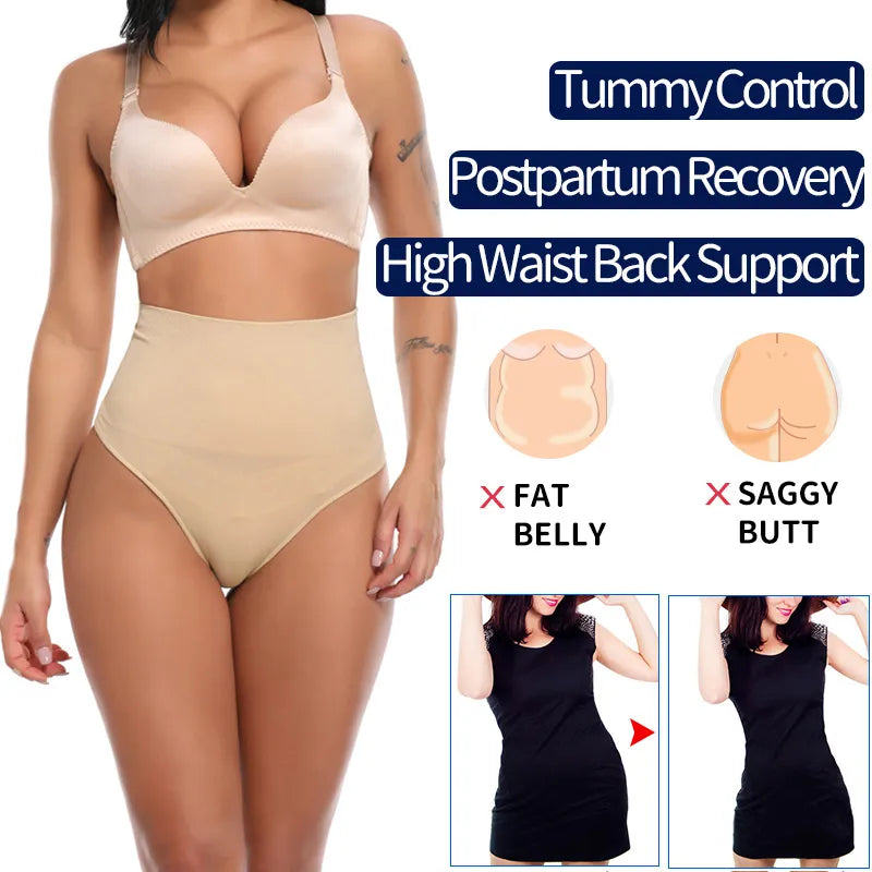 Our High Waist Tummy Control Panties Women Thong Panty Shaper Slimming Underwear Butt Lifter Belly Shaping Cincher Brief Body Shaper