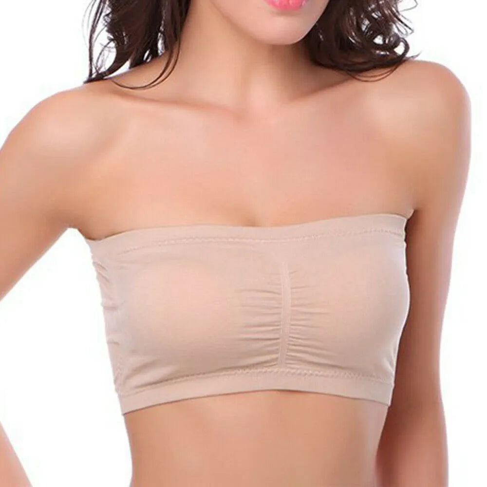 Our Plus Size Women's Tube Top Strapless Bra Wireless Women's Bra Big Size 5XL 6XL