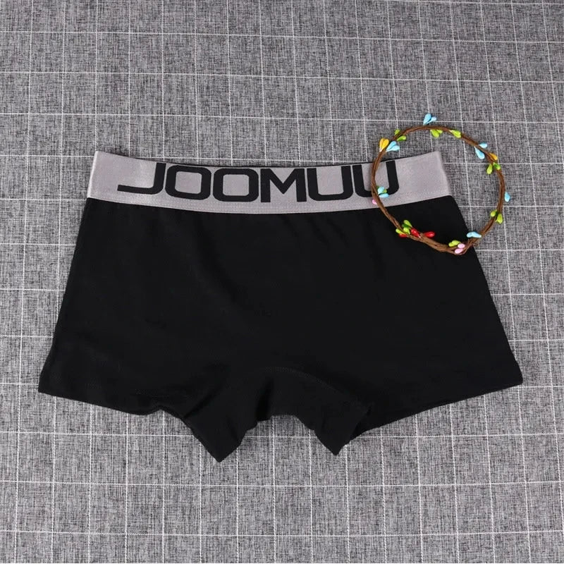 Our 3PCS Popular Solid Women's Cotton Panties Boxer Underwear Ladies Breathable Letter Belt Briefs Sports Female Knickers Bodyshorts