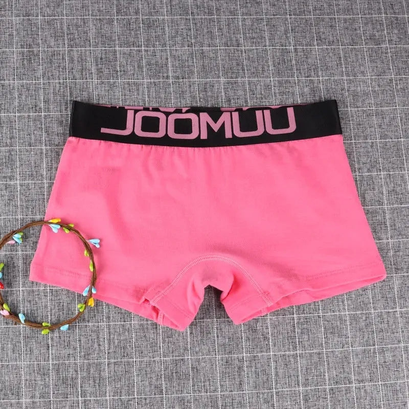Our 3PCS Popular Solid Women's Cotton Panties Boxer Underwear Ladies Breathable Letter Belt Briefs Sports Female Knickers Bodyshorts