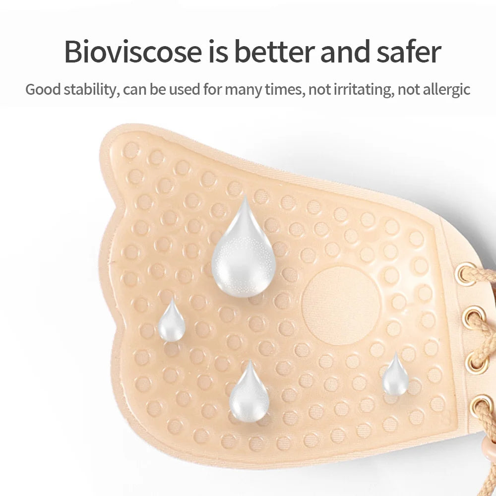 Our Reusable Silicone Bust Nipple Cover Pasties Stickers For Women Breast Self Adhesive Invisible Lift Tape Push Up Strapless Bra