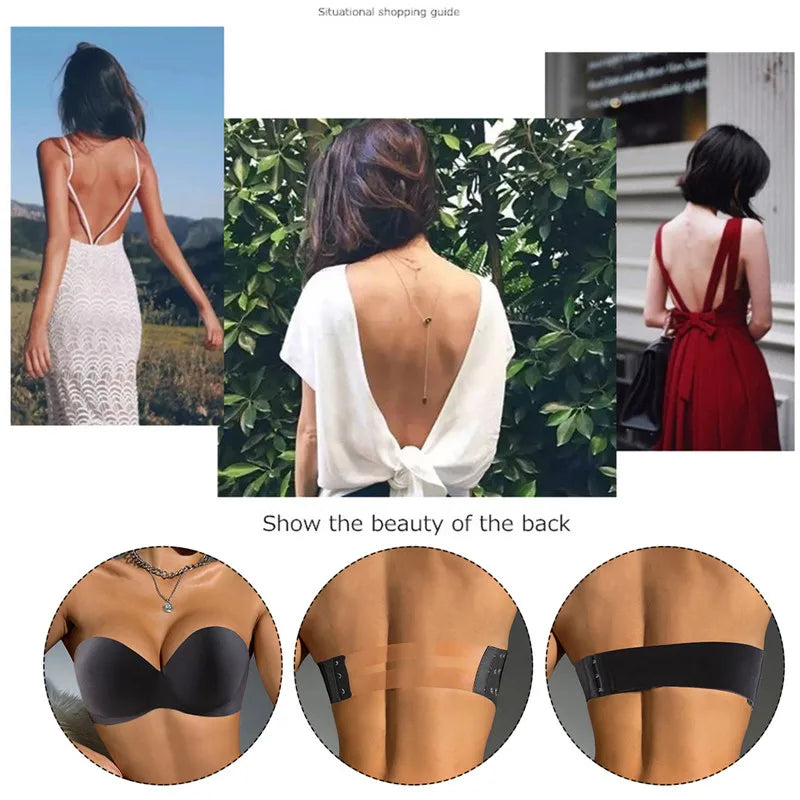 Our Sexy Backless Invisible push up Bra Women Strapless Seamless Bralette Bra Underwear Lingerie for Female Wireless Brassiere