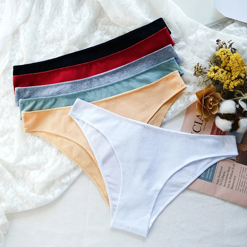 Anita 3Pcs/Set Women's Cotton Panties Female Underwear Solid Color Comfortable Briefs High Elasticity Underpants Size M-XXL