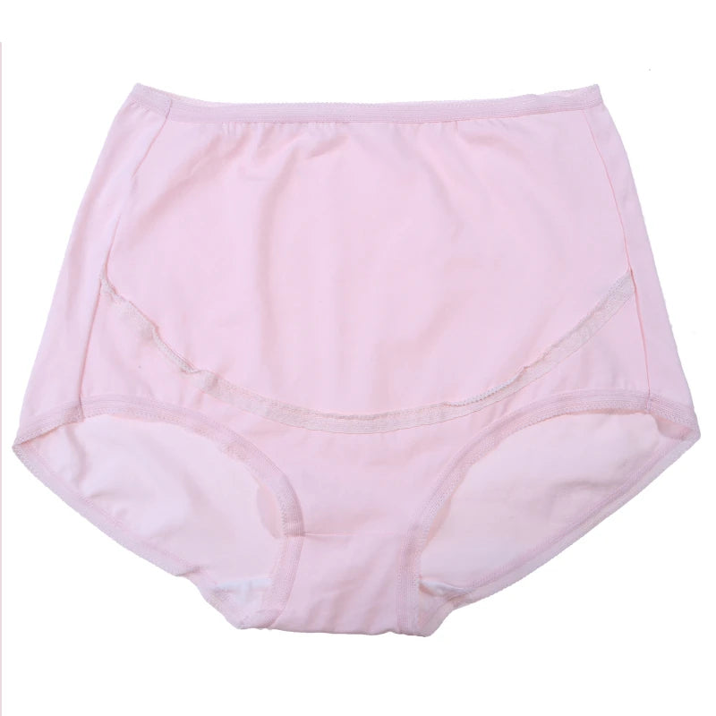 Our Cotton Maternity Panties High Waist Pregnant Panties Adjustable Belly Support Briefs for Pregnant Women Lace Solid Color Panties