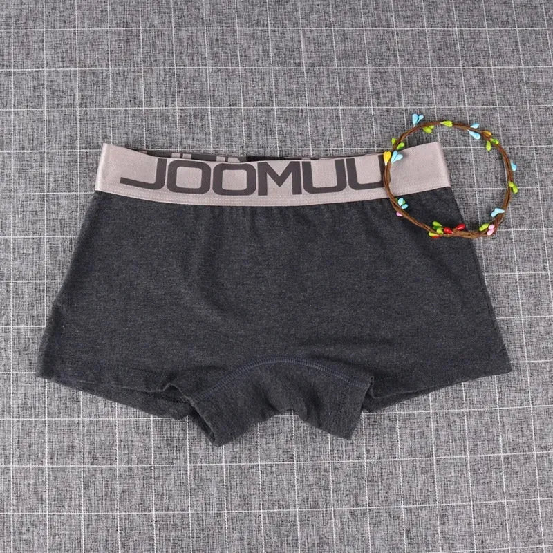 Our 3PCS Popular Solid Women's Cotton Panties Boxer Underwear Ladies Breathable Letter Belt Briefs Sports Female Knickers Bodyshorts