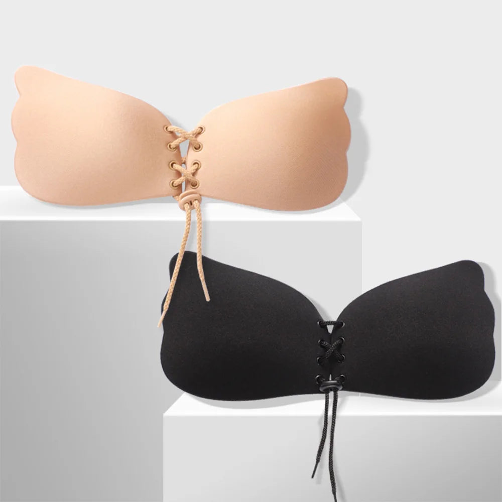Our Reusable Silicone Bust Nipple Cover Pasties Stickers For Women Breast Self Adhesive Invisible Lift Tape Push Up Strapless Bra