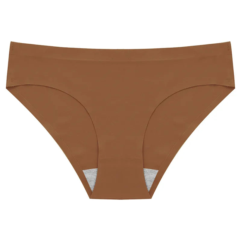 Amanda 4PCS Set Women's Panties Silk Female Underwear 13 Color Panties Women Seamless Woman Lingerie Briefs 3XL Ladies Underpants