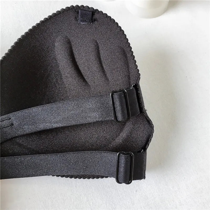 Our Sexy Backless Invisible Bra Push Up For Women Lingerie Seamless Brassiere No Sewing Bra Black Strapless Bras