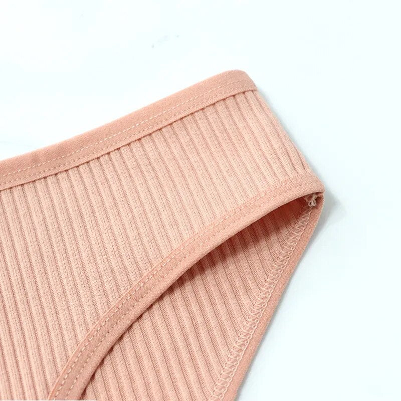 Best warmsteps 10Pcs/Set 100% cotton Underwear Women's Panties Briefs Solid Striped Underpants plus size