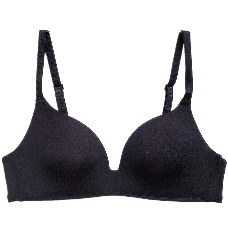 Our Sexy Silk Wireless Bra For Women High-quality Gather Sexy Underwear Push Up Simple Lingerie Seamless Brassiere Bralette