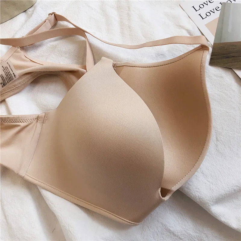 Our Sexy Silk Wireless Bra For Women High-quality Gather Sexy Underwear Push Up Simple Lingerie Seamless Brassiere Bralette